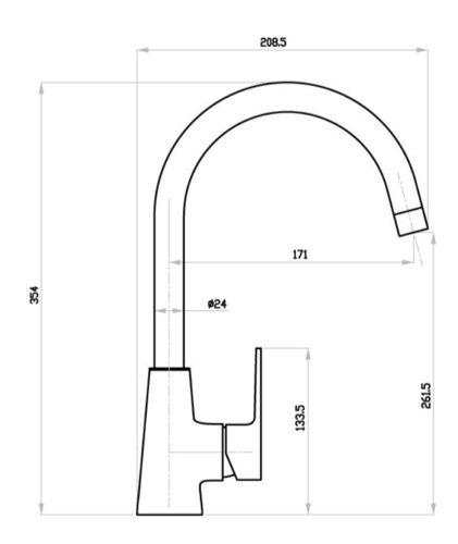 خلاط مجلى حوض بمقبض فردي وثقب واحد من سلسلة شون |...