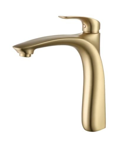 خلاط مغسلة عالي ذهبي مطفي LM-2272 | Matte Gold Hig...