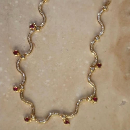 سلسلة Charms Wave ذهبي