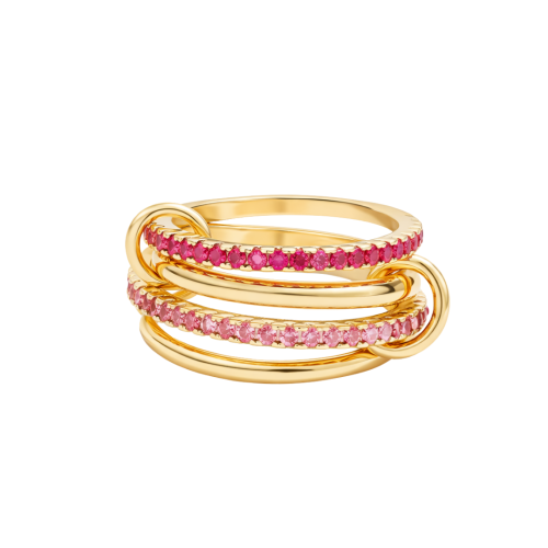 خاتم Infinite ذهبي وردي