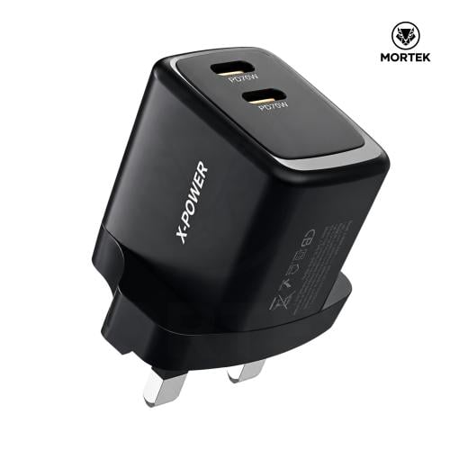 شاحن X-POWER XP-T87CC بقوة 40W GaN، منفذين Type-C...