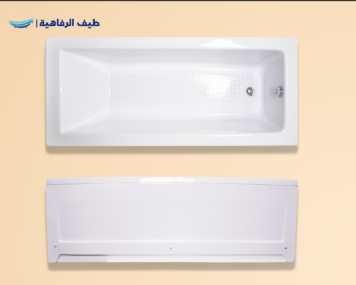 Rectangular bathtub above the tiles 170 × 80