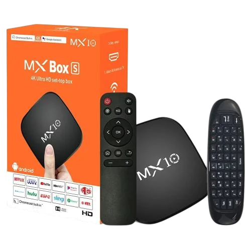 صندوق التلفزيون الذكي MX10 Mini 4K