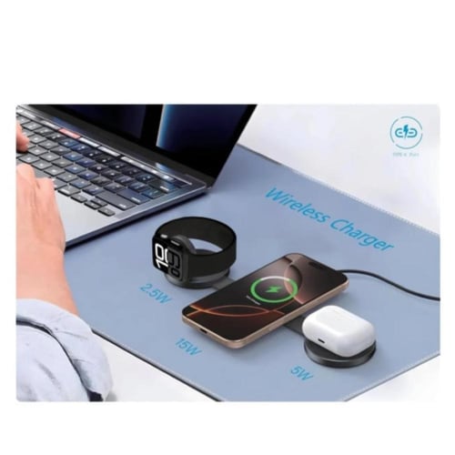 شاحن لاسلكي مغناطيسي 3 في 1 بتصميم أنيق من EONE