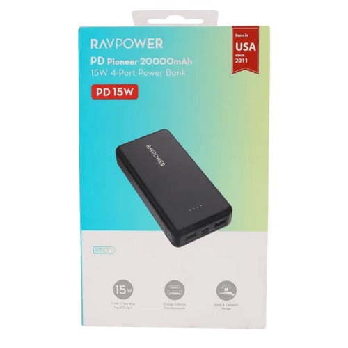 باور بانك RAVPower PD Pioneer 20000mAh 15W 4-Port....