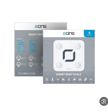 ميزان ذكي عداد رقمي للجسم من ماركة EONE باللون الأ...
