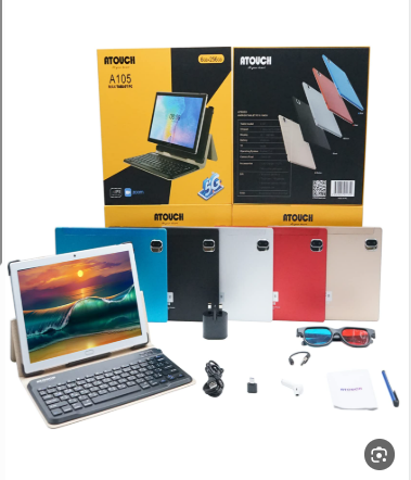 جهاز لوحي Atouch A105 Max، وهو تابلت تعليمي يأتي ب...