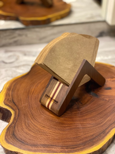 حامل فلاتر V60 من خشب الجوز