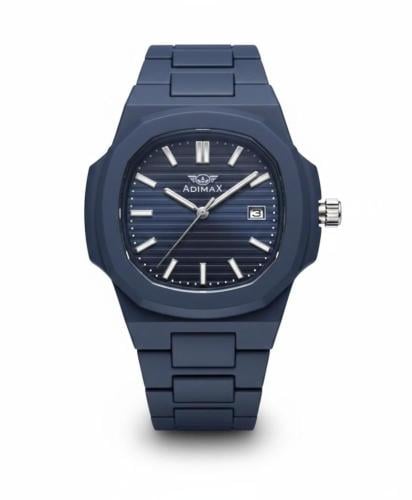 ساعة رجالي كاربون كحلي عقارب ابيض