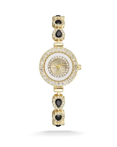 ساعة نسائي كرستال ذهبي ميناء ذهبي