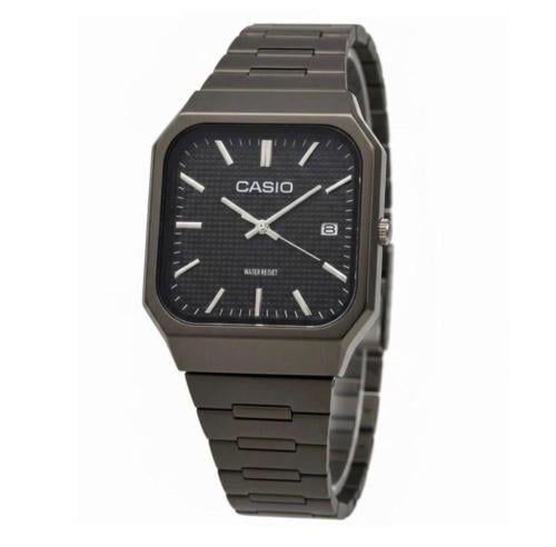 ساعة كاسيوا اسود ميناء اسود