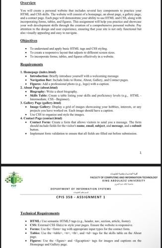 CPIS358 ASSIGNMENT 1