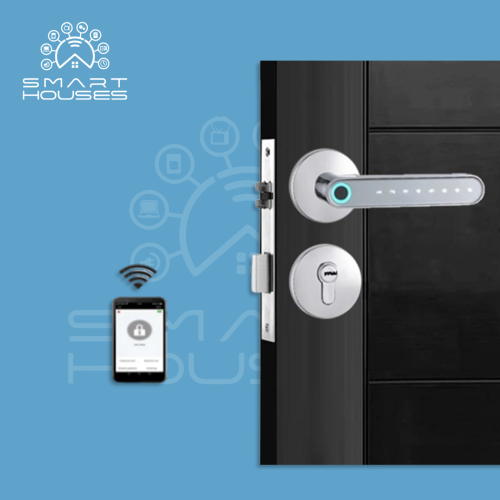 قفل باب ذكي للابواب الداخليه خشب / حديد