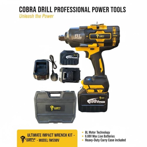 دريل امباكت (مفك عجلات) 2400 نيوتن للشاحنات - مقاس...