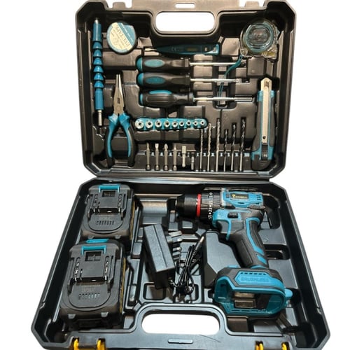 دريل شحن (مفك براغي وتخريم جدار) لاسلكي - طقم 29 ق...