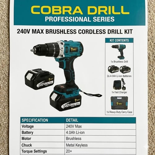 دريل 120 نيوتن مناسب لجدار جبار