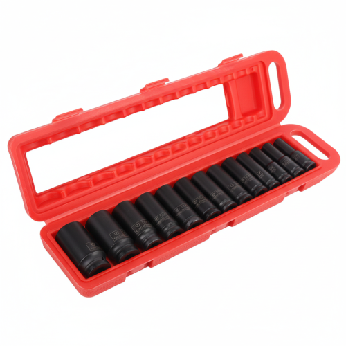 طقم حبات (لقم) 12 زاوية (مشرشر) 13 قطعة - (M-7)