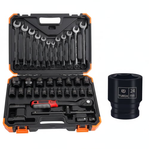 طقم عدة حبات ومفاتيح 37 قطعة - (M-8)