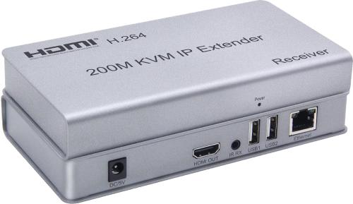 HDMI 200M KVM IP EXTENDER / ناقل صورة وتحكم بالفار...