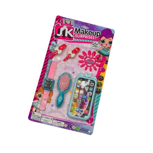 كرت بناتي مع ساعة وجوال