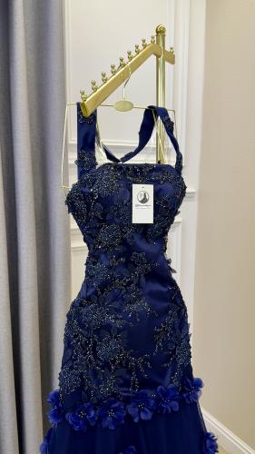 فستان سهرة ورد فخم