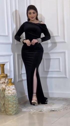 فستان مخمل سهره الوان