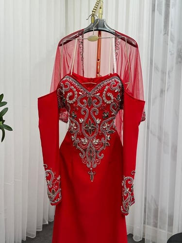 مخور نسائي تطريز راقي قطعتين