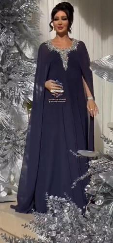 فستان حوامل تطريز سهره راقي