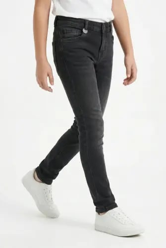 Girls' black skinny jeans