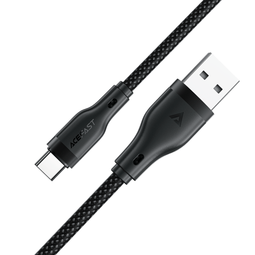 سلك AceFast C8-04 تايب سي الى يو اس بي - اسود