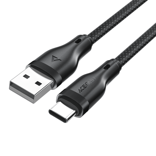 سلك AceFast C8-04 تايب سي الى يو اس بي - اسود