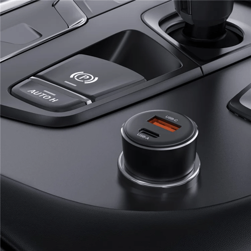 شاحن سيارة AceFast بمنفذ تايب سي ومنفذ USB-A بقوة...