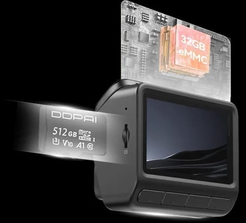 داش كام DDPAI Z60 4K امامية وخلفية 4G + GPS