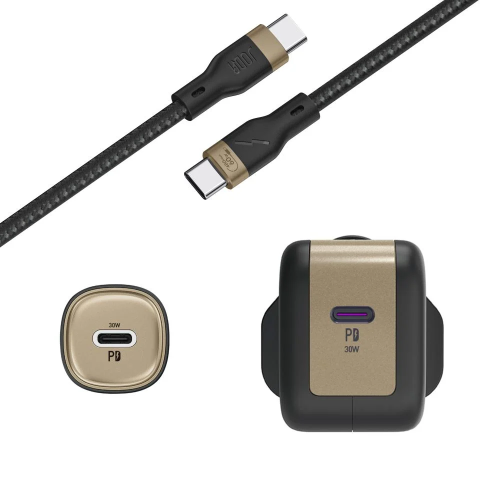 بكج JODA ثلاثة في واحد شاحن جداري بقوة 30 واط بي د...