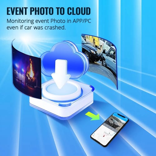 كاميرا سيارة داش كام Jimi امامية وداخلية 4G بخاصية...