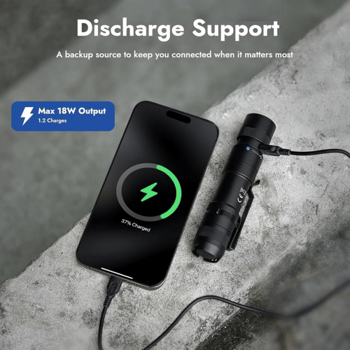 كشاف Wuben L3 بقوة 3000 لومن 7 انواع اضاءة - اسود