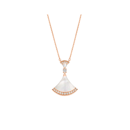 Deva's Dream necklace, the largest, with stone options and gold color