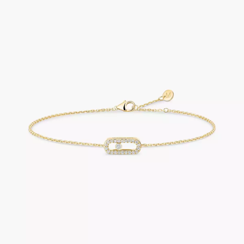 S-Care mini bracelet with full diamonds and gold color options