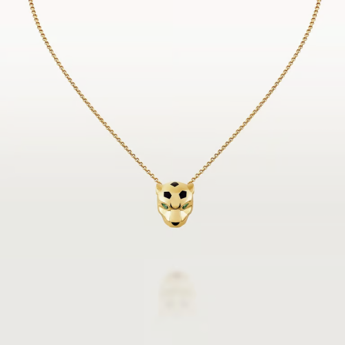Small Panther necklace with diamonds
