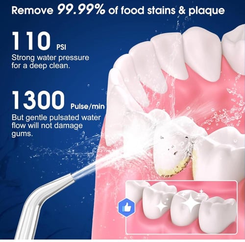 جهاز خيط الأسنان المائي المحمول H2Ofloss – تنظيف ف...