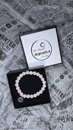 اسورة روز كوارتز مع فضة استرليني 925