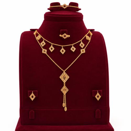 طقم عروس فاخر عيار 21