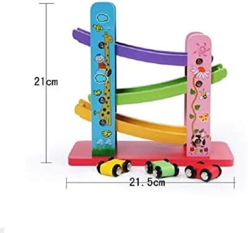 منحدر السيارات الخشبي