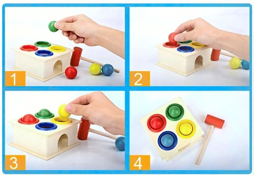 لعبة المطرقة التفاعلية للأطفال