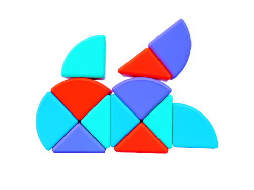 لعبة مكعبات بناء مغناطيسية - 12 قطعة ثلاثية الابعا...