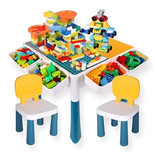 طاولة مكعبات ليجو متعددة الاستخدام - 300 قطعة