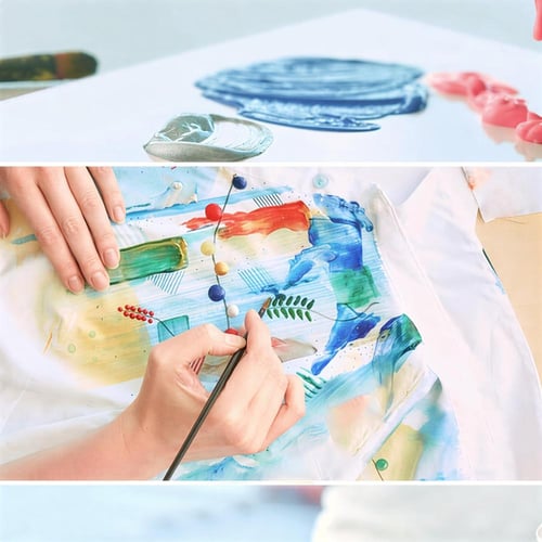 مجموعة الوان قماش 180جم وفرشاة