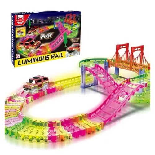 مسار السيارات المضيء