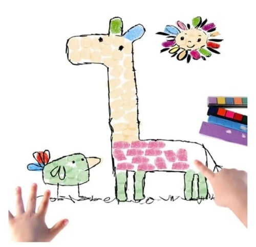 8 كروت تلوين + ألوان فينجر - لتنمية مهارات التفاعل...