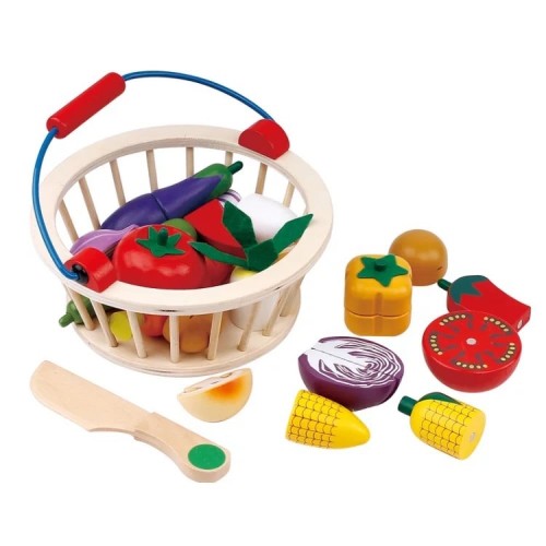 سلة الخضروات- الخشبية